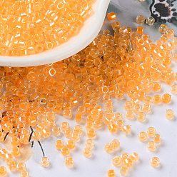 Сэнди Коричневый Бисер из стекла , непрозрачные радужные цвета , цилиндр, песчаный коричневый, 2.5x2 мм, отверстие : 1.4 мм