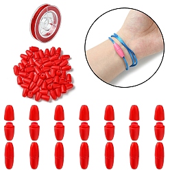 (123L) Белый крем непрозрачный блеск Пластиковые застежки отколовшиеся, с нейлоновой нитью, огнеупорный кирпич, 24x9 мм, отверстие : 2.5 мм