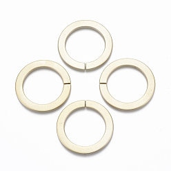 Gold Spray Painted CCB Plastic Linking Rings, Quick Link Connectors, For Jewelry Link Chains Making, Round Ring, Gold, 45x3mm, Inner Diameter: 32mm