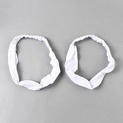 Белый Хлопковые повязки на голову для женщин, белые, 55x260 мм