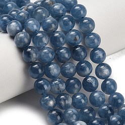 Класс A Натуральный кианитовые бисер пряди, круглые, класс А, 6~6.5 мм, отверстие : 0.7 мм, около 60~61 шт / нитка, 15.08~15.35 дюйм (38.3~39 см)