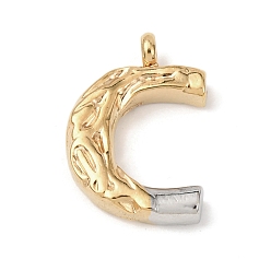 Letter C 304 подвески из нержавеющей стали, письмена, ионное покрытие (ip), буква С, 20.5x14.5x4.5 мм, отверстие : 2.5 мм