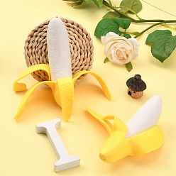 Желтый TPR очищенный банан, игрушка для снятия стресса, забавная сенсорная игрушка непоседа, для снятия стресса и тревожности, желтые, 137x31~33x32~34 мм