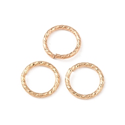 Real 14K Gold Filled 1/20 14k открытые соединительные кольца с золотым покрытием, круглый отрезок, покрытый желтым золотом, алмазная огранка витая, real 14 k золото заполнено, 6.5x0.76 мм, внутренний диаметр: 5 мм