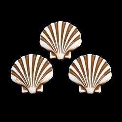 Shell Shape Подвески из непрозрачного акрила, окрашенные распылением, имитация оболочки, подвески в форме ракушек, 31x31x8 мм, отверстие : 1.5 мм, Около 260 шт / 500 г