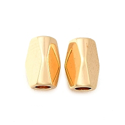 Настоящее золото 18K Латунные бусины, без кадмия, без никеля и без свинца, самородки, реальный 18 k позолоченный, 6x4x4 мм, отверстие : 1.8 мм