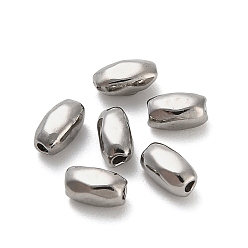 Нержавеющая Сталь Цвет 304 из нержавеющей стали бусы, рис, цвет нержавеющей стали, 5x2.5 мм, отверстие : 1 мм