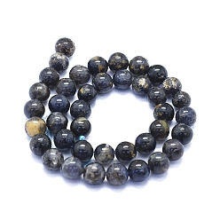 Iolite Natural Iolite Beads Strands, Round, 10mm, Hole: 1mm, about 39~40pcs/Strand, 15.35 inch(39cm)