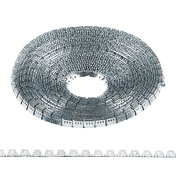Платина 20м цинковая железная декоративная планка, платина, 12.5x10.5 мм
