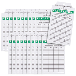 Белый Этикетки для ежедневного осмотра с двухсторонним бумажным стержнем и отверстием для подвешивания, прямоугольные, белые, 14.1x8x0.2 см