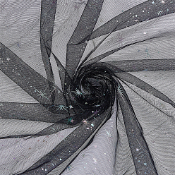 Черный 1шт. нейлоновая сетчатая ткань со звездным узором, аксессуары, чёрные, 3000x1500x0.2 мм