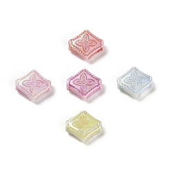 Rhombus Пластиковые бусины, ремесло бусы, ромб, 9.5x9x3.5 мм, отверстие : 1.5 мм, 2272 шт / 500 г