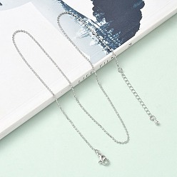 Платина 1.5мм латунные шариковые цепочки ожерелья, без свинца и без кадмия, долговечный, стойки покрытие, платина, 17.80 дюйм (45.2 см)