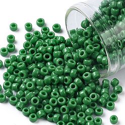 (47D) Opaque Shamrock TOHO Round Seed Beads, Japanese Seed Beads, (47D) Opaque Shamrock, 8/0, 3mm, Hole: 1mm, about 222pcs/bottle, 10g/bottle