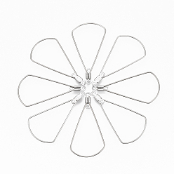 Нержавеющая Сталь Цвет Устойчивые к потускнению 304 подвески из нержавеющей стали, обручание серьги, слеза, цвет нержавеющей стали, 18 датчик, 39x20x1 мм, отверстие : 1.2 мм