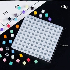 Квадрат Пищевые силиконовые формы, для запечатывания частиц воска, квадратный, 110x110 мм