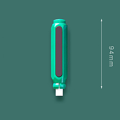 Зеленый Пластиковая крышка для мела, с магнитом, школьные принадлежности, колонка, прямоугольные, зелёные, 94x20x10 мм