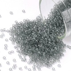 (9F) Transparent Frost Light Gray Toho runde Rocailles, japanische Rocailles, (9 f) transparenter Frost hellgrau, 15/0, 1.5 mm, Bohrung: 0.7 mm, ca. 135000 Stk. / Pfund