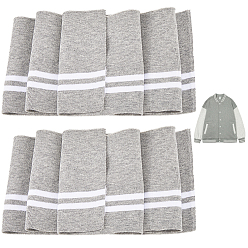 Светло-серый Полиэстеровая эластичная резинка для манжет, отделка воротника выреза горловины пояса, светло-серый, 950x140x1.5 мм