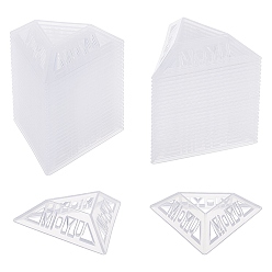 Clear Plastic Triangle Speed Magic Cubes Base Holder Frame Accessories Puzzle Cube Organize, Clear, 6.4x7.4x2cm