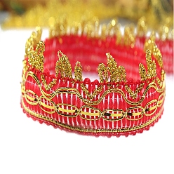 Красный Полиэфирная лента, орнамент одежды, украшение занавеса, красные, 1 дюйм (25 мм), около 18 ярд / шт