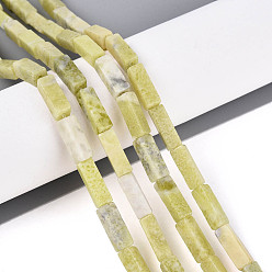 Другие Нефриты Природного нефрита нитей бисера, кубоид, 13~13.5x4~5x4~5 мм, отверстие : 1~1.2 мм, около 30 шт / нитка, 15.16~15.35''' (38.5~39 см)