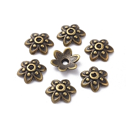 Античная Бронза  Крышки для бусин тибетского стиля, без свинца, без кадмия и без никеля , античная бронза, 9x3 мм, отверстие : 1 мм