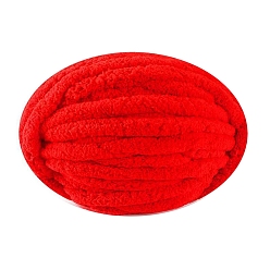 Красный Супермягкая пряжа из полиэстера шенилл jumbo, для проектов украшения дома подушки-одеяла, красные, 20 мм, около 29.53 ярдов (27 м) / моток