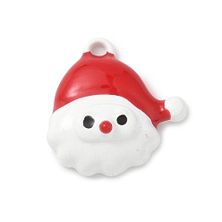 Santa Claus Подвески из эмали и сплава, Рождество, Дед Мороз, 17.5x17.5x7.5 мм, отверстие : 1.5 мм