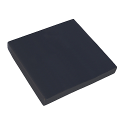 Black Square Block Rubber, Damping Mat, Black, 15x15x2cm