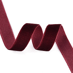 Rouge Foncé Ruban de velours simple face, rouge foncé, 3/8 pouces (9.5~10 mm), à propos de 50yards / roll (45.72m / roll)