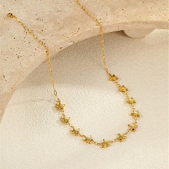 Морская звезда Океан 304 ожерелья из нержавеющей стали для женщин, ионное покрытие (ip), без кадмия, без никеля и без свинца, реальный 18 k позолоченный, морская звезда, 18.43 дюйм (46.8 см)