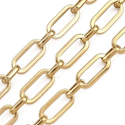 Настоящее золото 18K 201 цепи овальные из нержавеющей стали, ионное покрытие (ip), несварные, с катушкой, реальный 18 k позолоченный, ссылка: 14x6.5x1.5мм и 8x5x2мм
