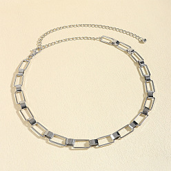 Платина Сплав прямоугольная цепь звено талия живот тело цепи, платина, 650 мм