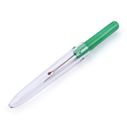 Зеленый Пластиковая ручка железа шов рыхлители, Платиновый металл, зелёные, 89x10 мм