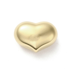 Настоящее золото 14K 304 из нержавеющей стали бусы, сердце, реальный 14 k позолоченный, 22x30x15 мм, отверстие : 2.5 мм
