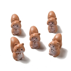Squirrel Фигурки животных из смолы 3d, для украшения рабочего стола домашнего офиса, белка, 9x16x13.5 мм