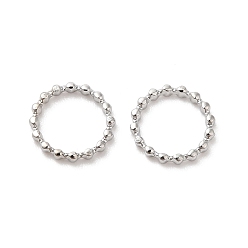 Нержавеющая Сталь Цвет Не тускнеет 304 закрытые соединительные кольца из нержавеющей стали, припаянные к сварному шву, текстурированная круглая, цвет нержавеющей стали, 18 датчик, 7x1 мм, внутренний диаметр: 5 мм