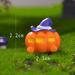 Тыква Хэллоуин скульптура из смолы украшения дисплея, для домашнего офисного стола, тыква, 22x23 мм