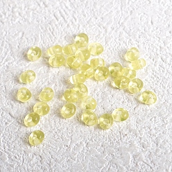 Шампанско-Желтый 162 шт прозрачные акриловые бусины, рис, шампанское желтый, 5x4.8x4.5 мм, отверстие : 2 мм