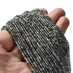 Апатит Природного апатита нитей бисера, граненые круглые, 2 мм, отверстие : 0.5 мм, около 175~233 шт / нитка, 15.16''~15.35'' (38.5~39 см)
