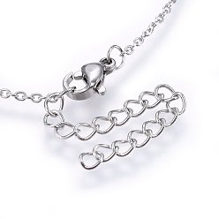 Stainless Steel Color 304 Stainless Steel Jewelry Sets, Pendant Necklaces & Stud Earrings & Bracelets, Heart, Stainless Steel Color, 16.93 inch(43cm), 6-3/4 inch(17cm), 7x9x2.5mm, Pin: 0.8mm