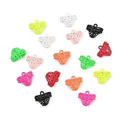 (52) Непрозрачная лаванда Подвески из эмали и сплава, стойки покрытие, украшения для трусов, окрашеные, без кадмия, без никеля и без свинца, разноцветные, 14x7.5x1.8 мм, отверстие : 1.8 мм