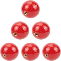Brique Rouge Perles rondes en plastique, visser perles de trous, or, firebrick, 35mm, Trou: 5mm