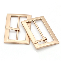 Золотой Пряжки ремня из сплава, пряжки-регуляторы с тремя скользящими фиксаторами, прямоугольные, золотые, 30x24 мм