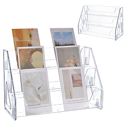 Прозрачный 3-ярусные акриловые подставки для косметических украшений, прозрачные, 13.5x29.6x20.5 см