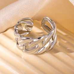 Нержавеющая Сталь Цвет 201 манжетные кольца из нержавеющей стали с овальными звеньями, цвет нержавеющей стали, внутренний диаметр: 18 мм