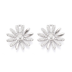 Нержавеющая Сталь Цвет 304 подвески-ромашки из нержавеющей стали, цвет нержавеющей стали, 24x22.5x3 мм, отверстие : 2x3 мм