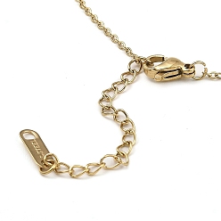 Light Gold Colliers pendentif en plastique ABS, avec des chaînes de câble en laiton, or et de lumière, 15.94 pouce (40.5 cm)