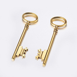 Античное Золото Тибетский стиль сплава отмычка крупные кулоны, без кадмия, без никеля и без свинца, античное золото , 80x23x3 мм, отверстие : 12x18 мм